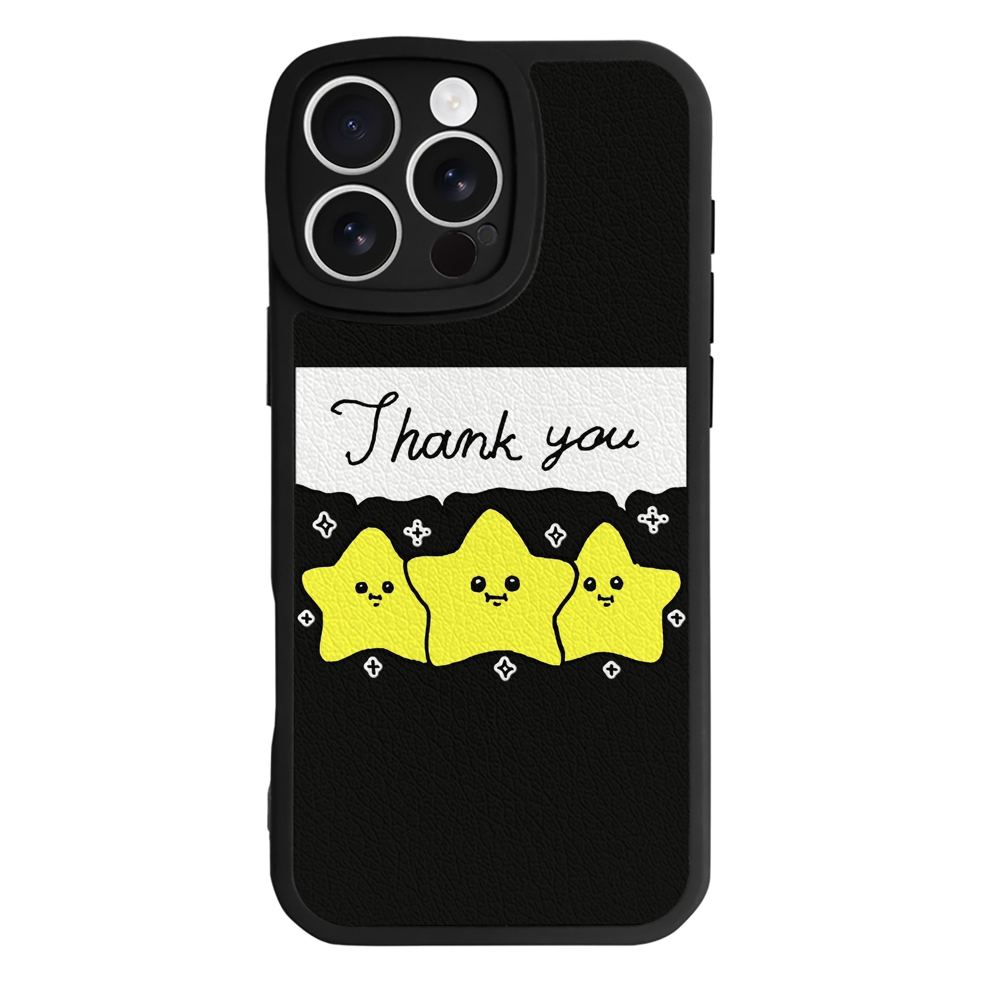 （画像用） ちいかわ 流れ星 Chii-kawa Shooting star 【iPhone 16シリーズ対応】シリコンスマホケース（レザー調） 材質：シリコン